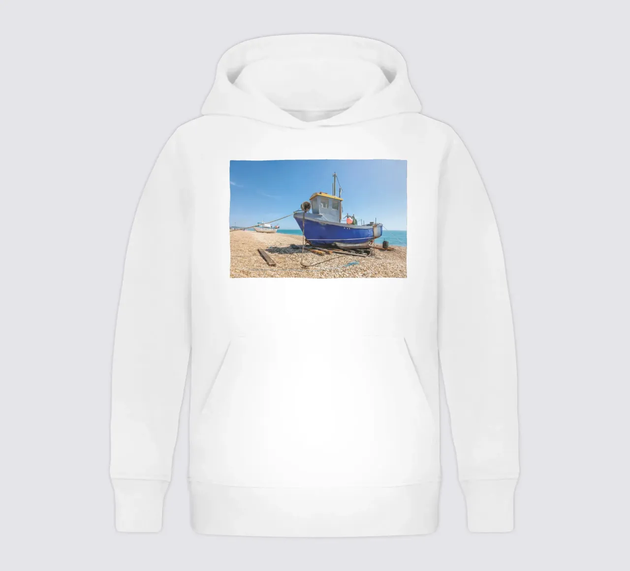 Fishing Boats kids hoodie by Dave Hare Photography