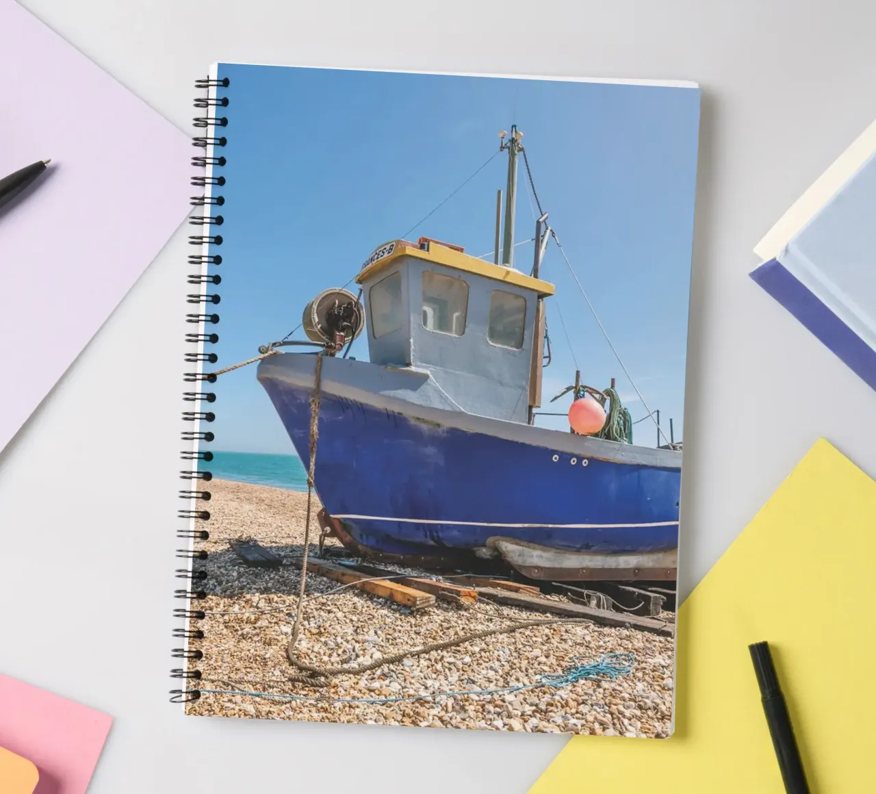 Fischerboote Ringbuch von Dave Hare Photography
