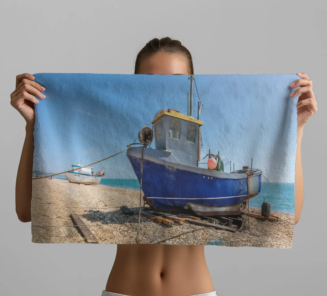 Fischerboote Handtuch von Dave Hare Photography