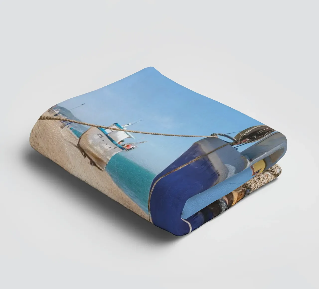 Fischerboote Handtuch von Dave Hare Photography