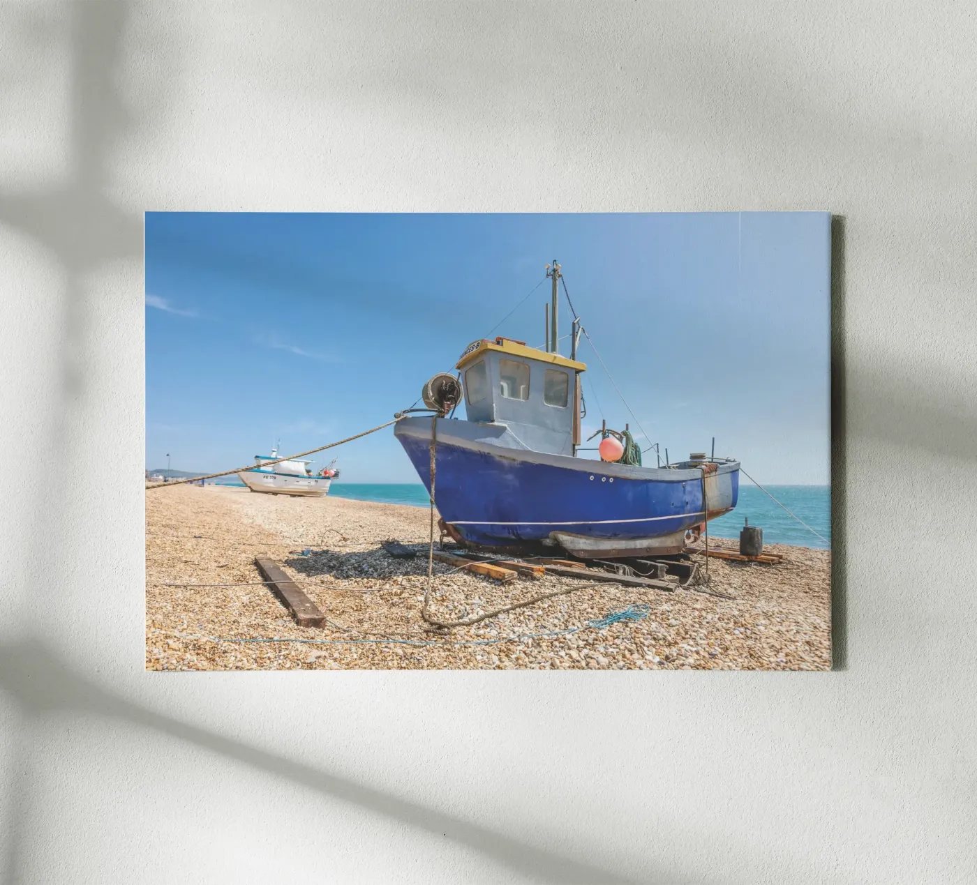 Fischerboote Leinwand von Dave Hare Photography