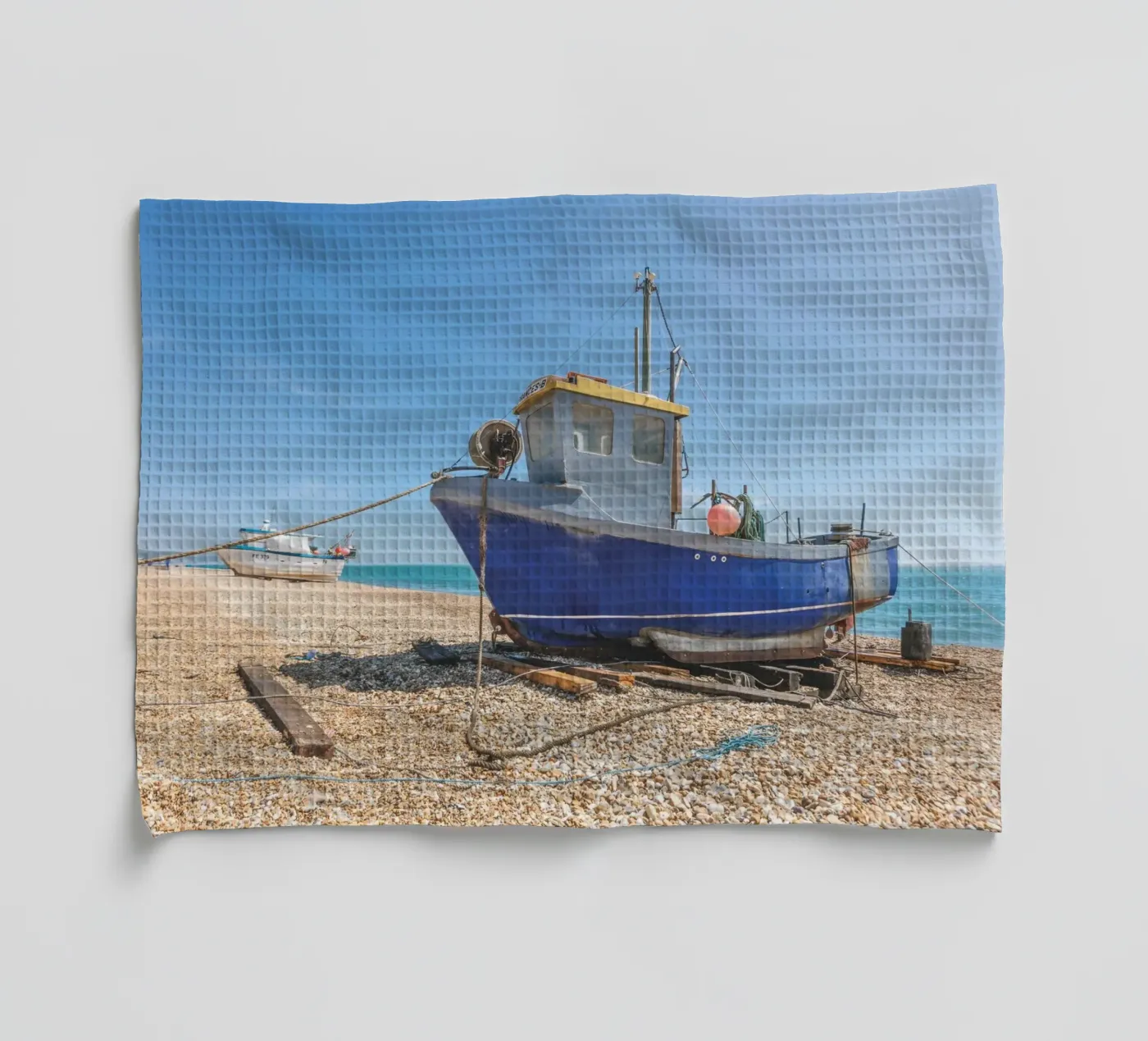 Fischerboote Geschirrtuch von Dave Hare Photography