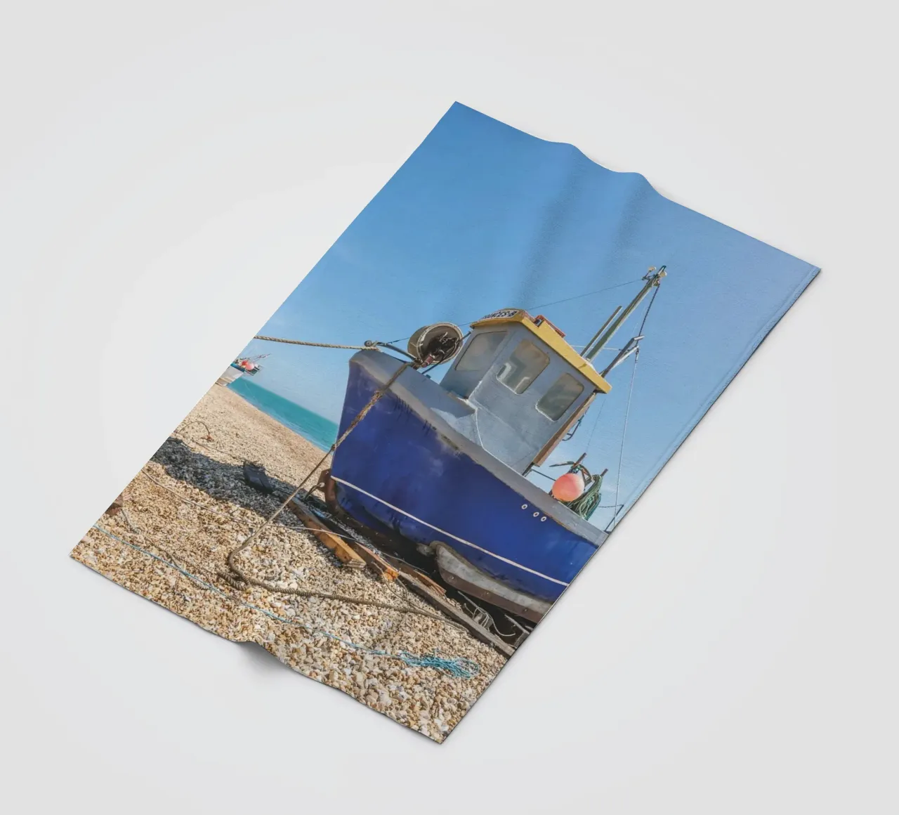 Fischerboote Fleecedecke von Dave Hare Photography