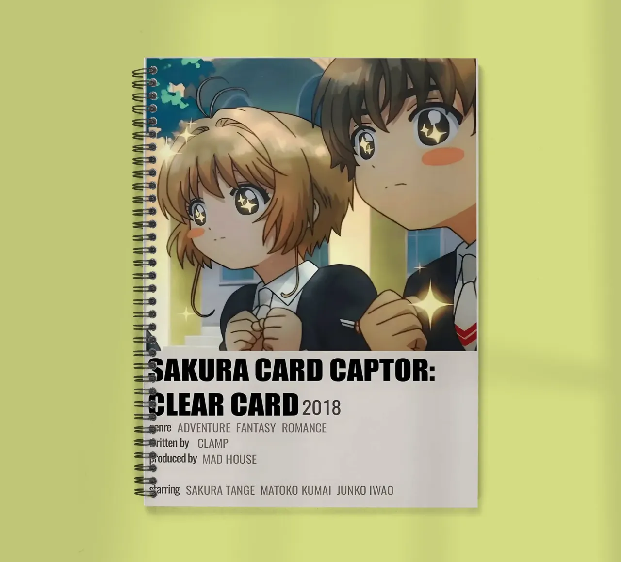 SAKURA CARD CAPTOR:  CLEAR CARD 2018 spiral notebook by Totoya