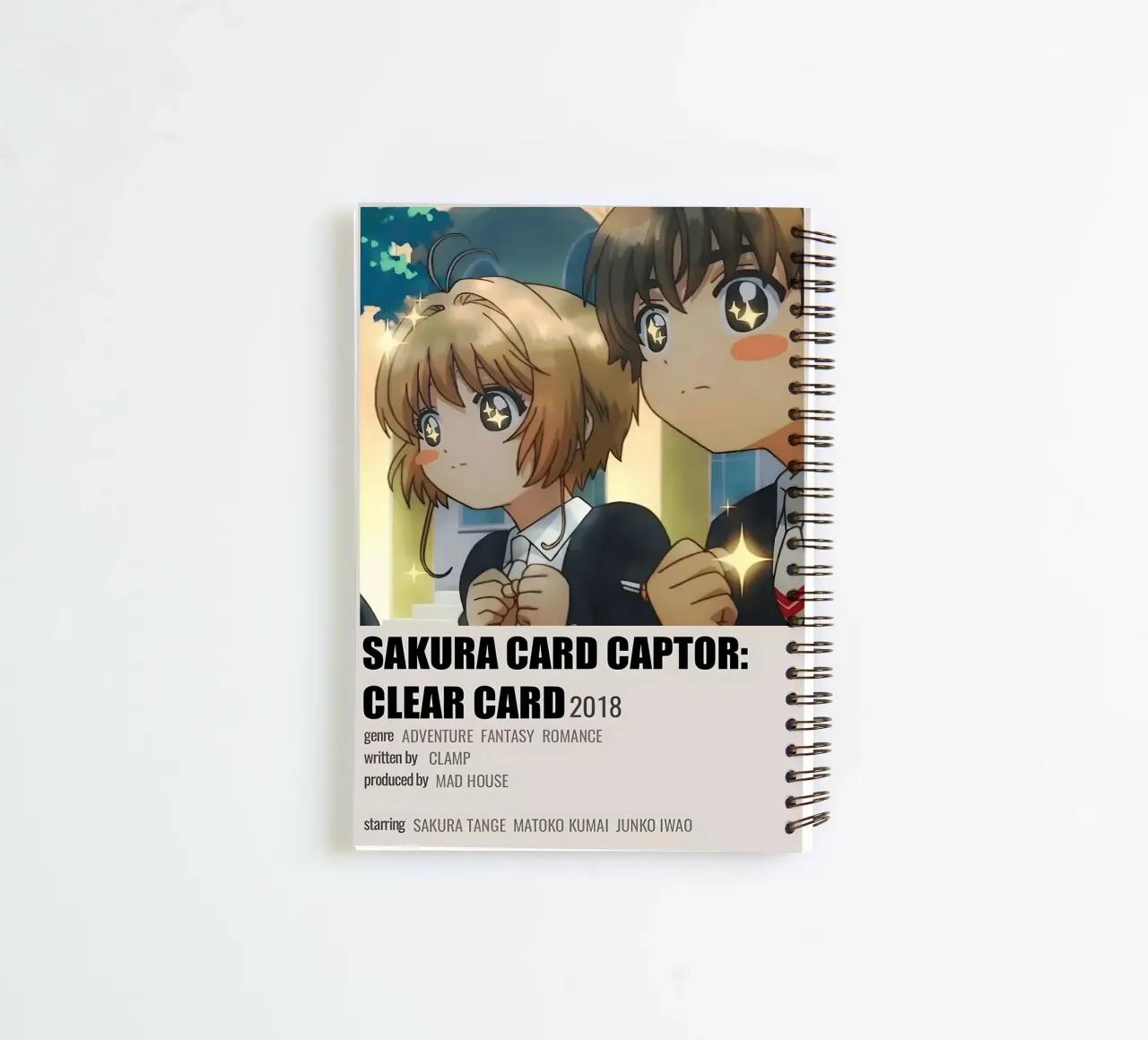 SAKURA CARD CAPTOR:  CLEAR CARD 2018 spiral notebook by Totoya