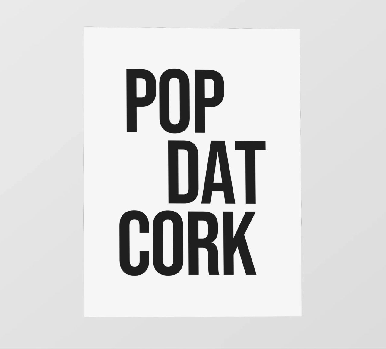 Citazione di Pop Dat Cork pellicola backlit da Paigaam Studio