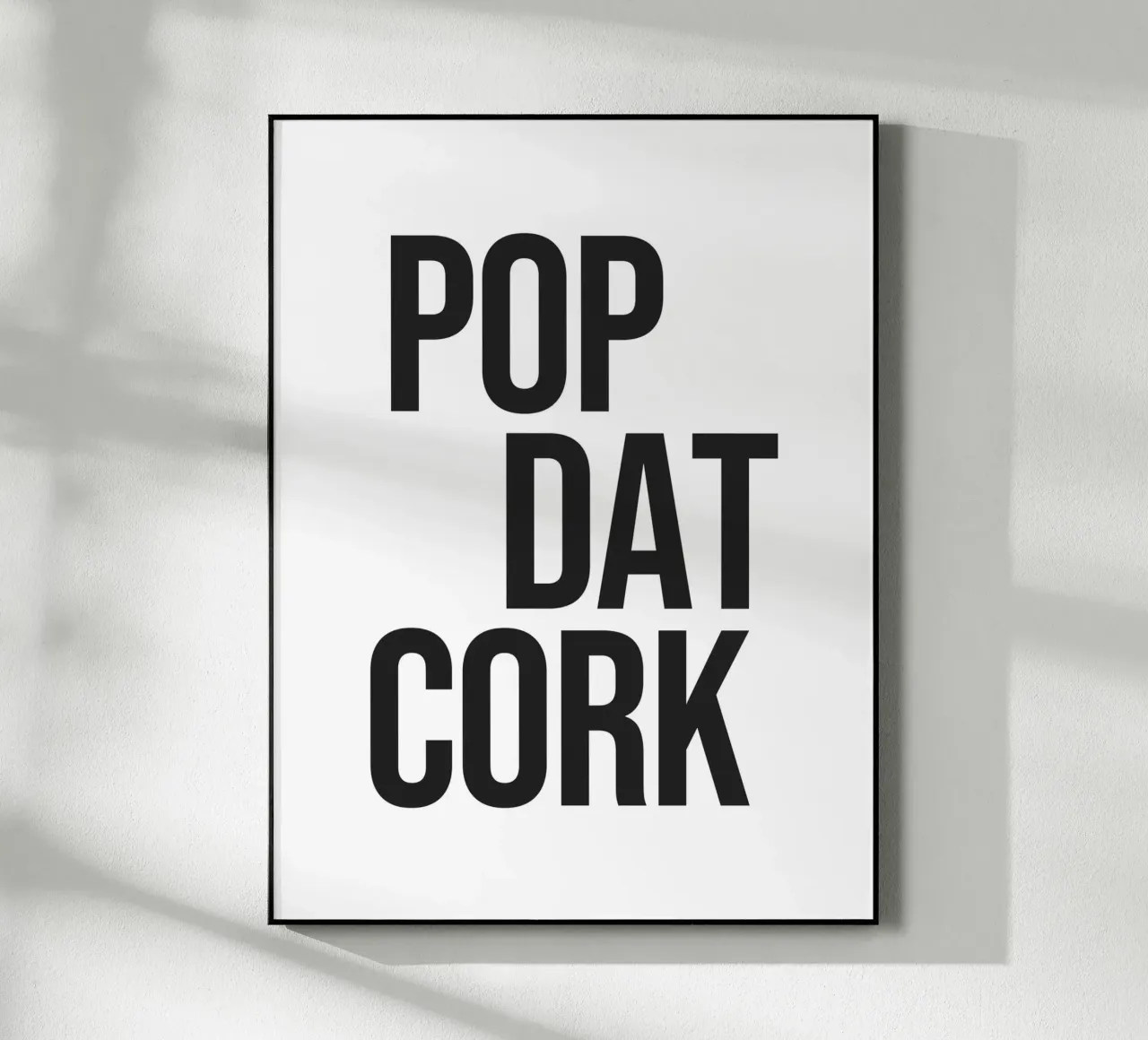 Citazione di Pop Dat Cork plexiglass da Paigaam Studio