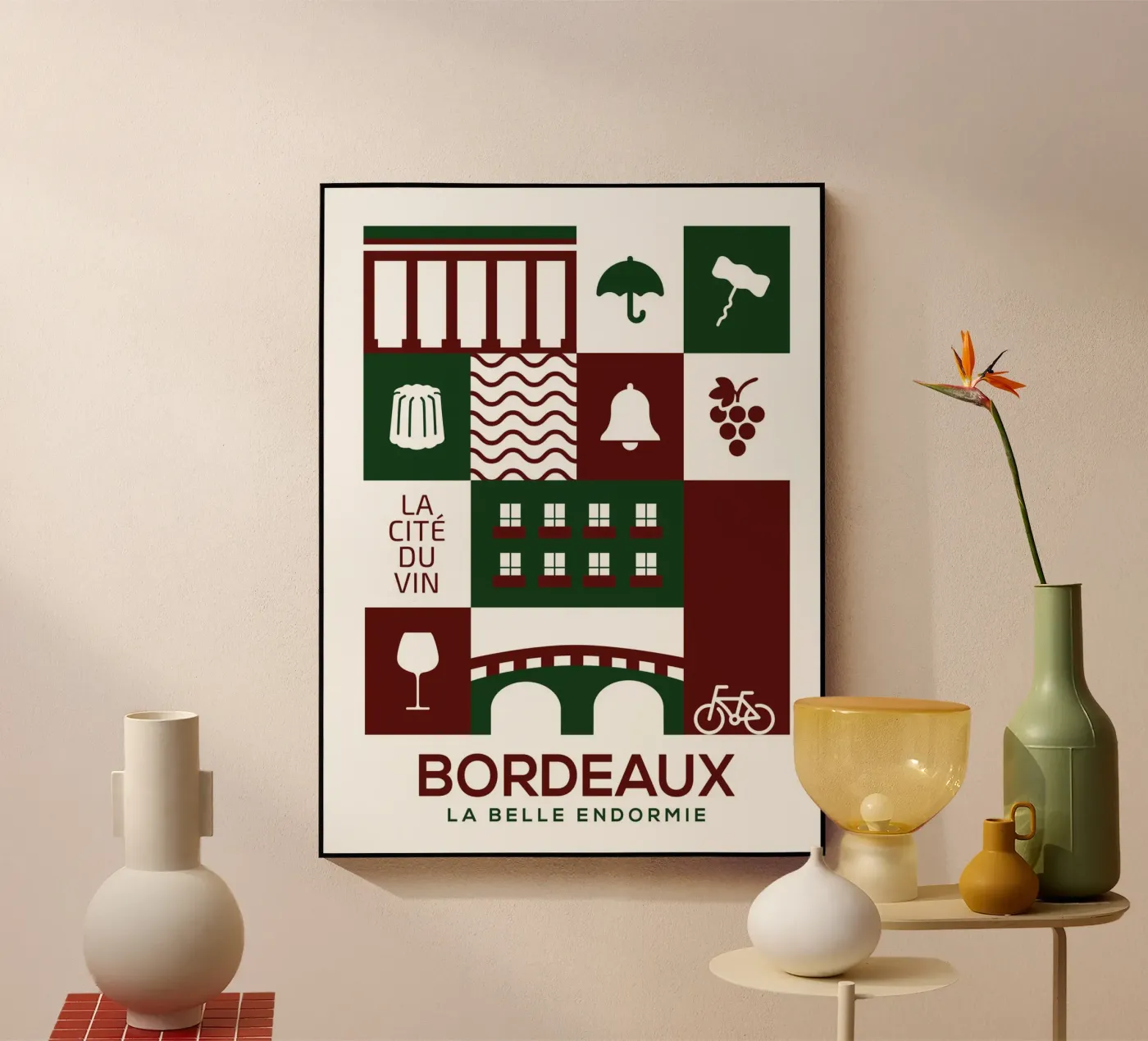 Affiche Bordeaux plexiglass da Posutã
