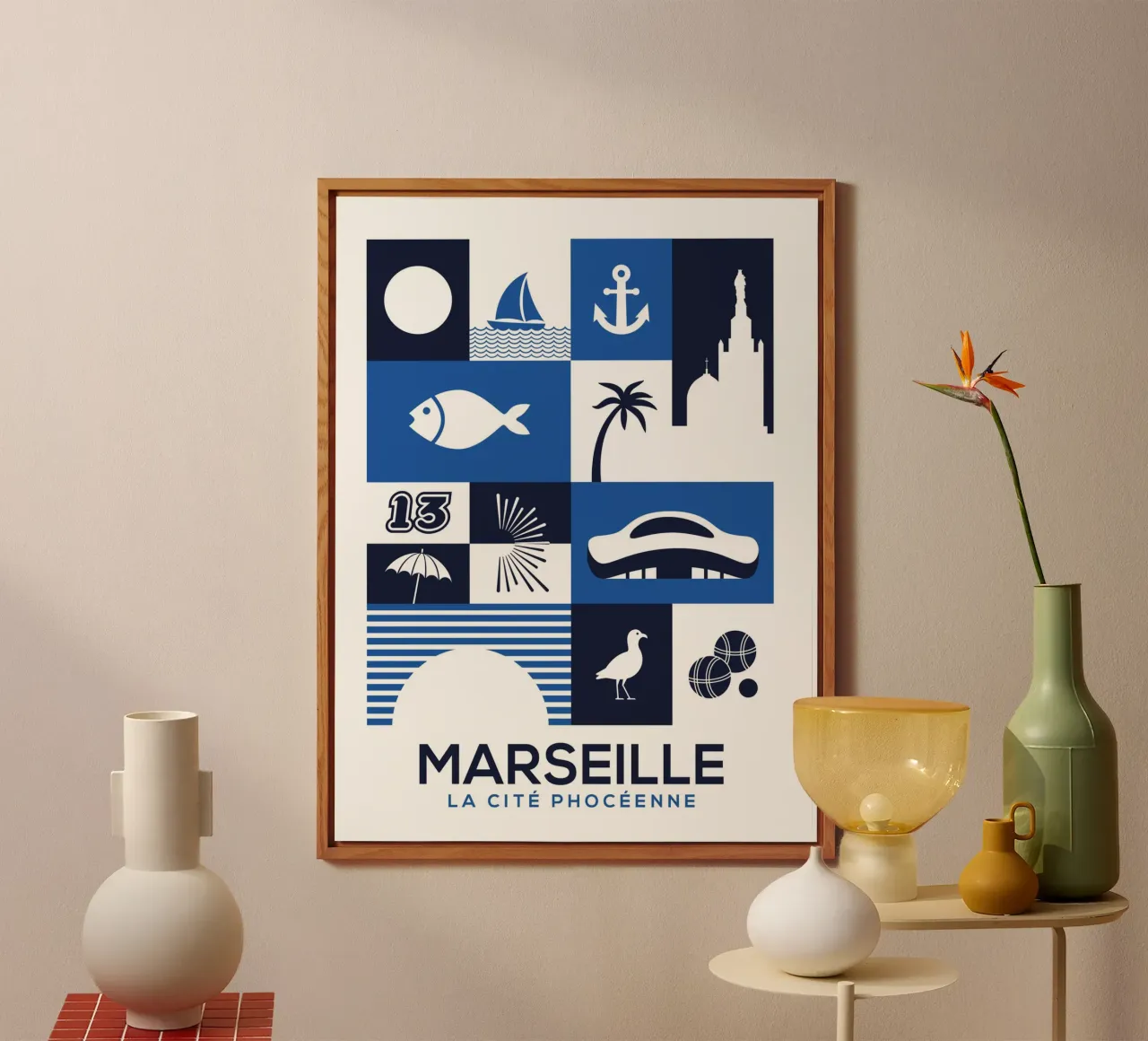 Affiche Marseille alluminio dibond da Posutã