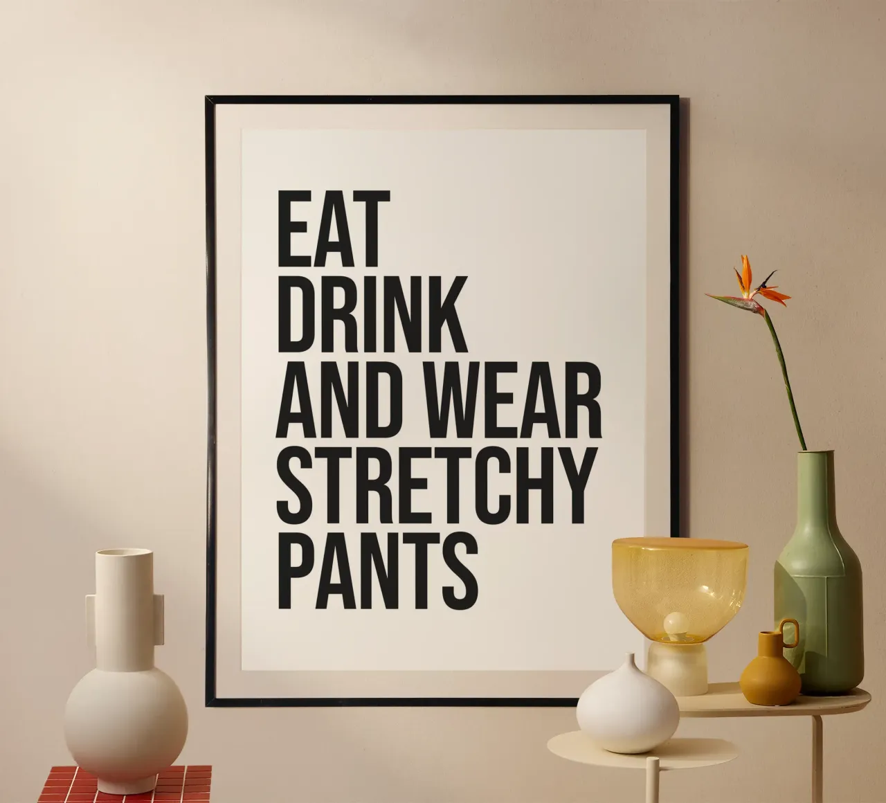 Mangiare, bere e indossare pantaloni elastici carta hahnemühle da Paigaam Studio