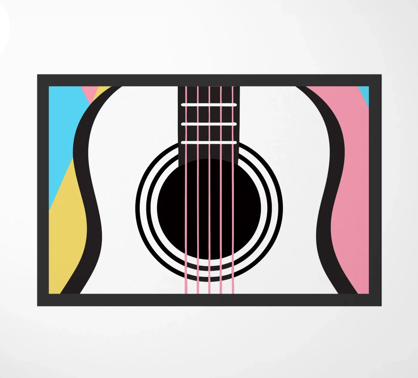 Guitar doormat by LOOK DIFFERENT