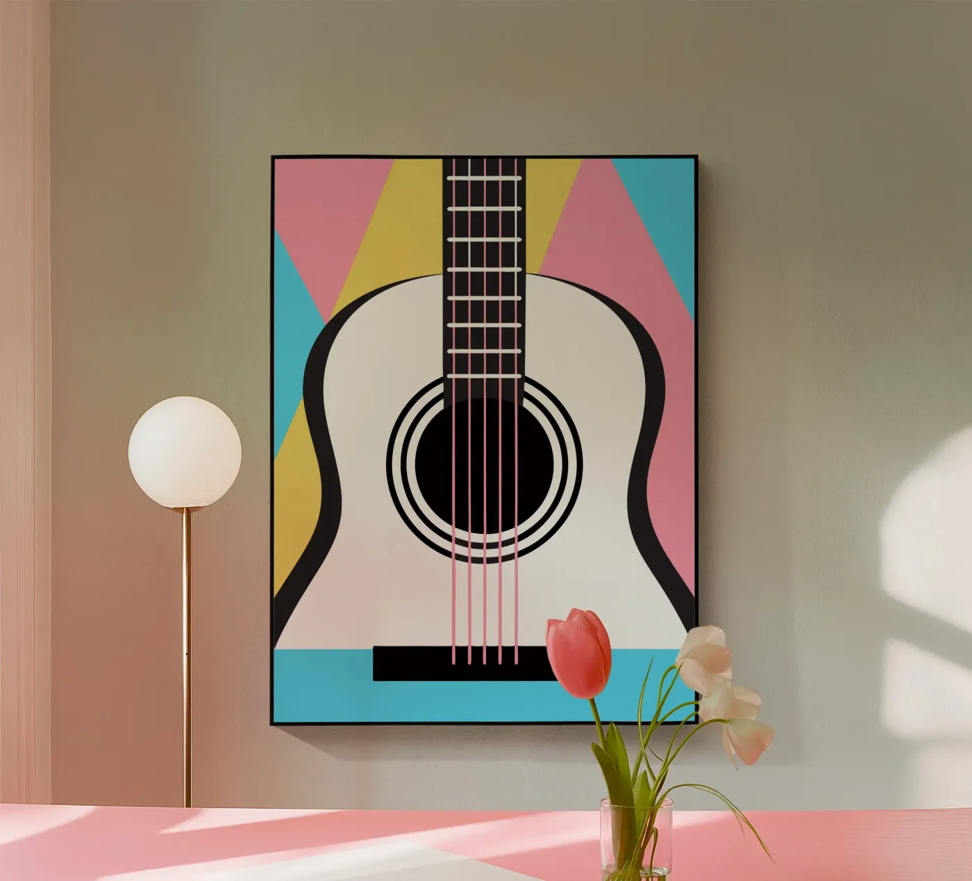 Gitaar acryl van LOOK DIFFERENT