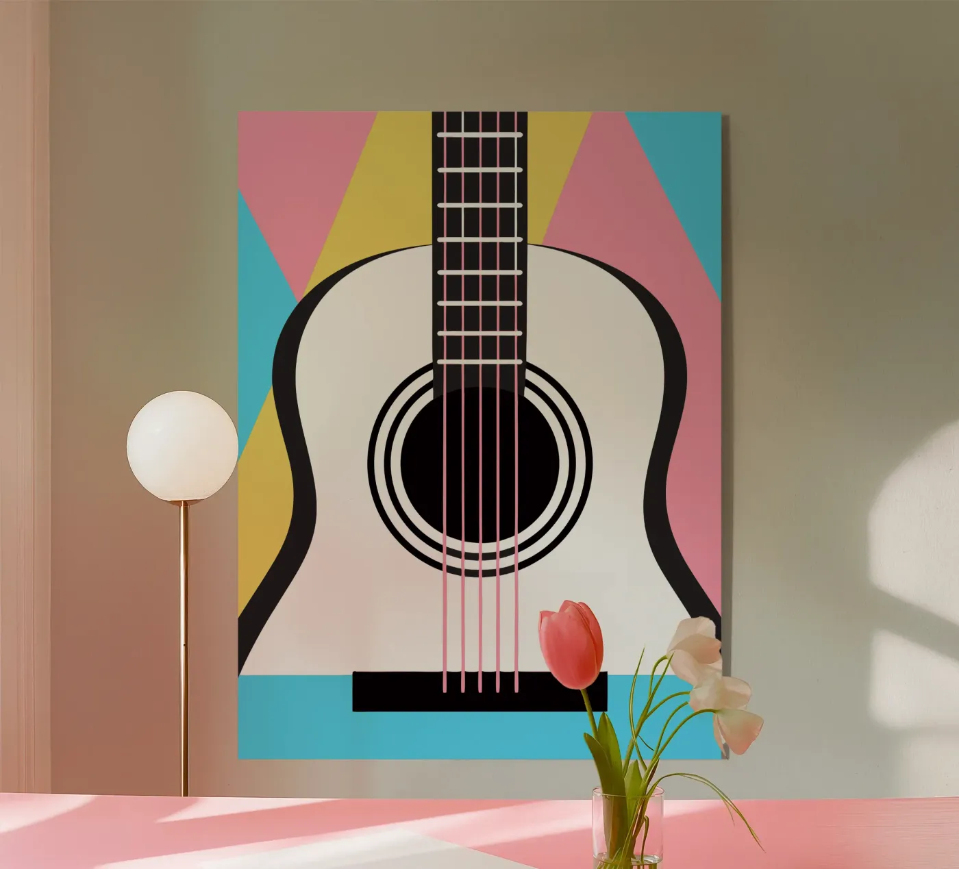 Gitaar acryl van LOOK DIFFERENT