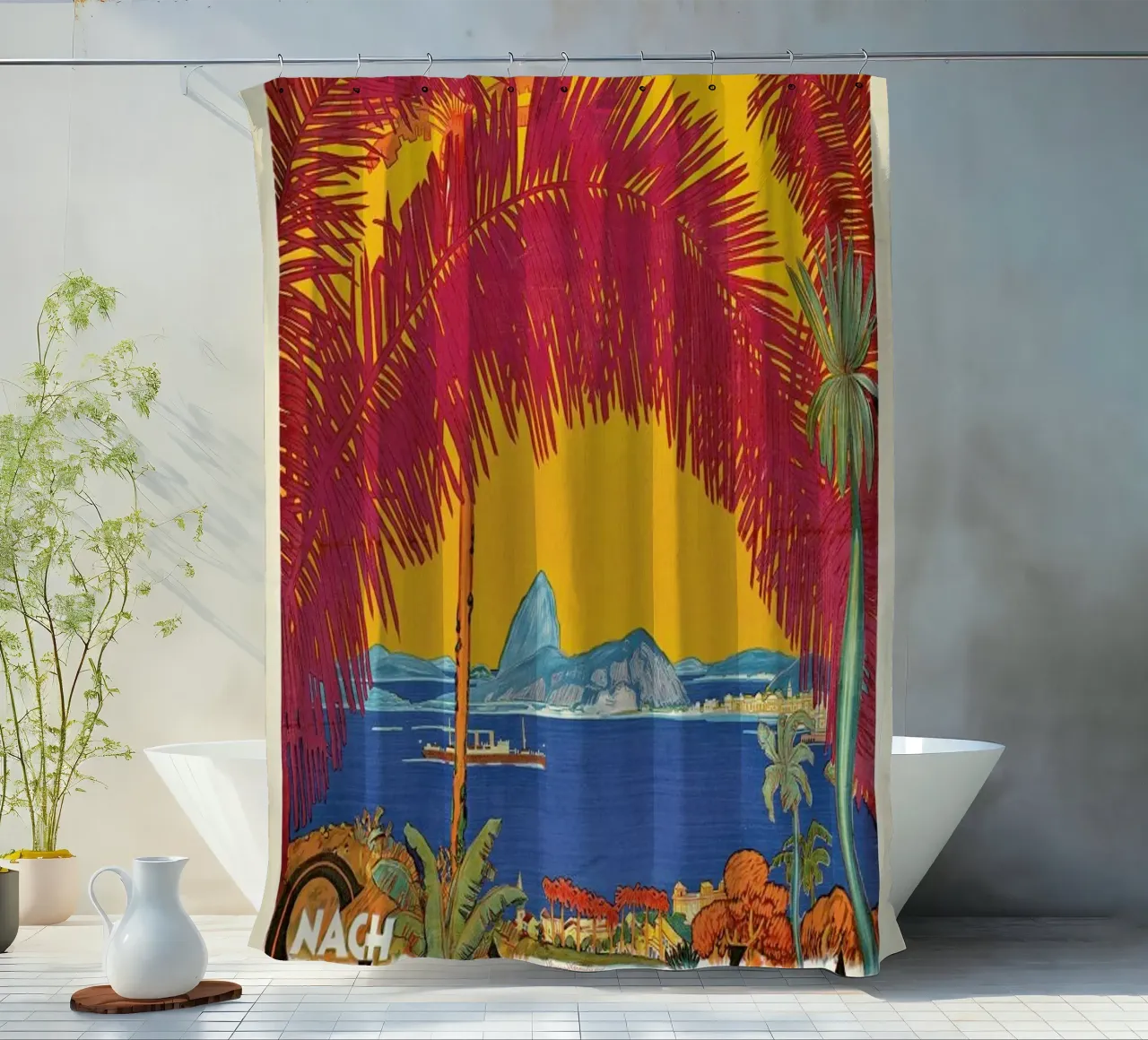 Bernd Steiner - Norddeutscher Lloyd shower curtain by ARTOTHEK