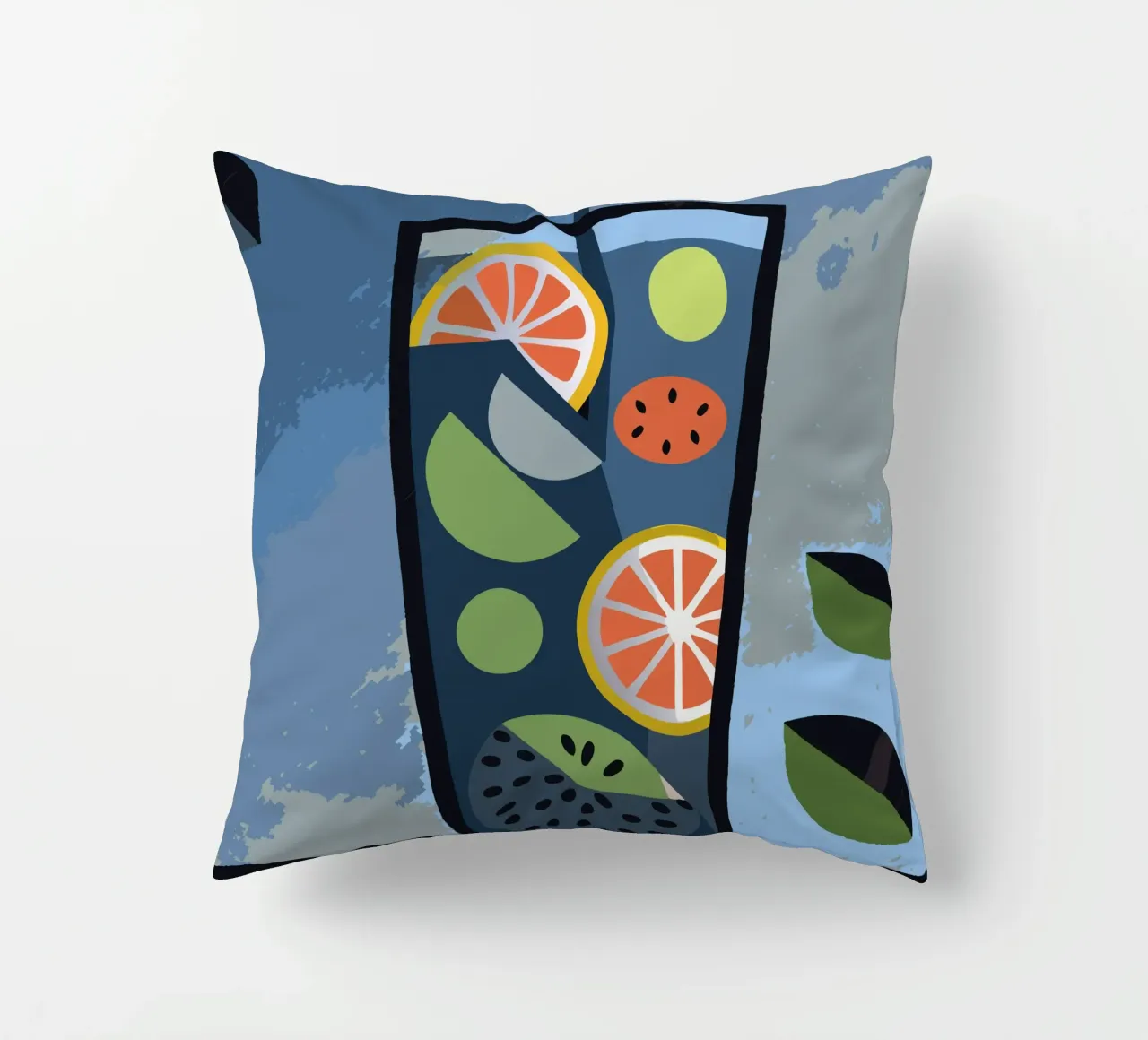 Juice Drink decorative cushion by LOOK DIFFERENT