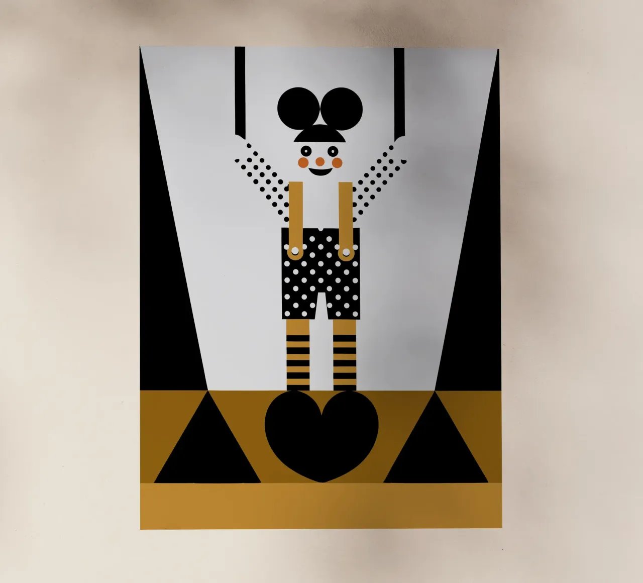 Personaggio clown pellicola backlit da LOOK DIFFERENT