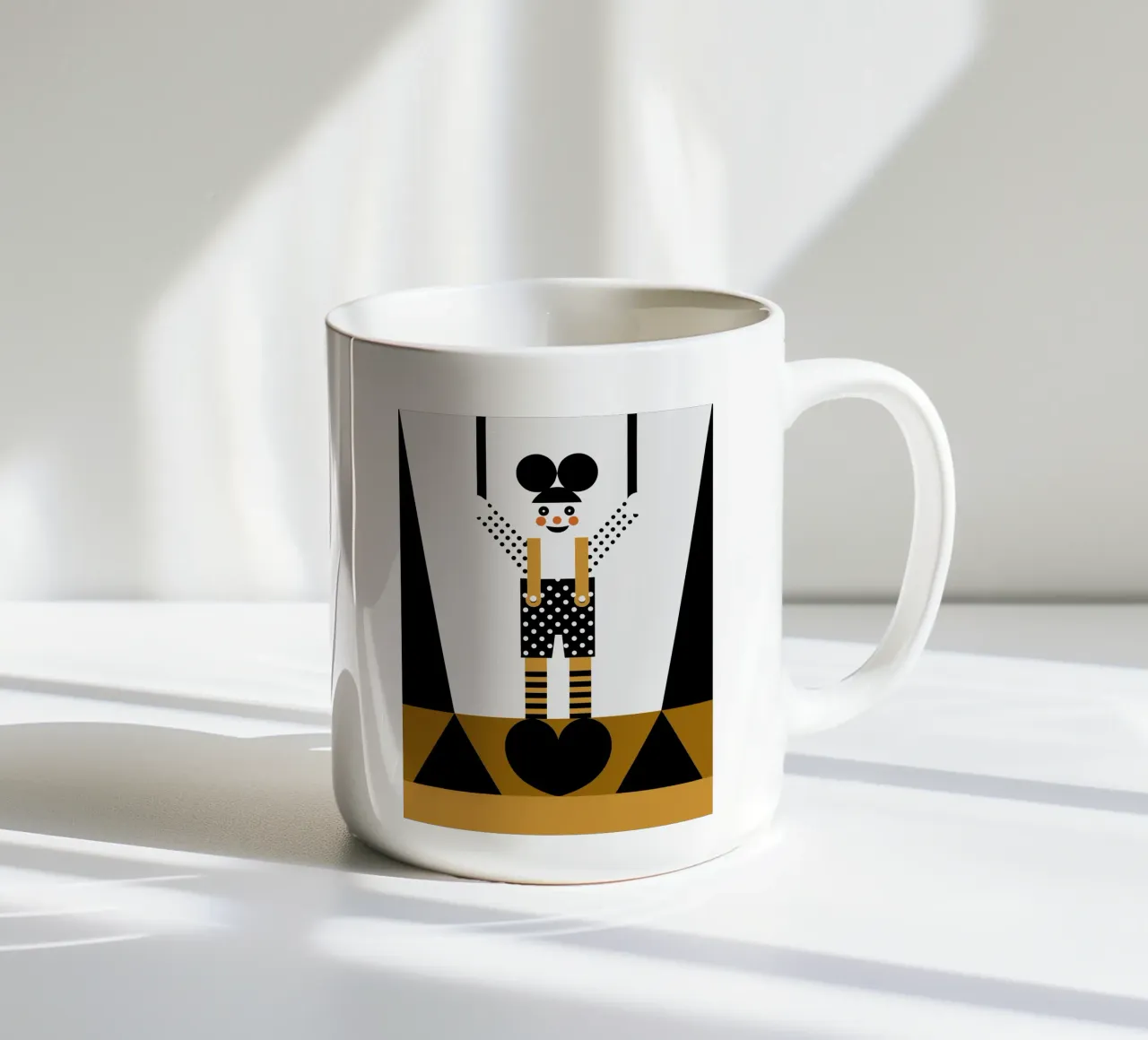 Personaggio clown tazza in ceramica da LOOK DIFFERENT