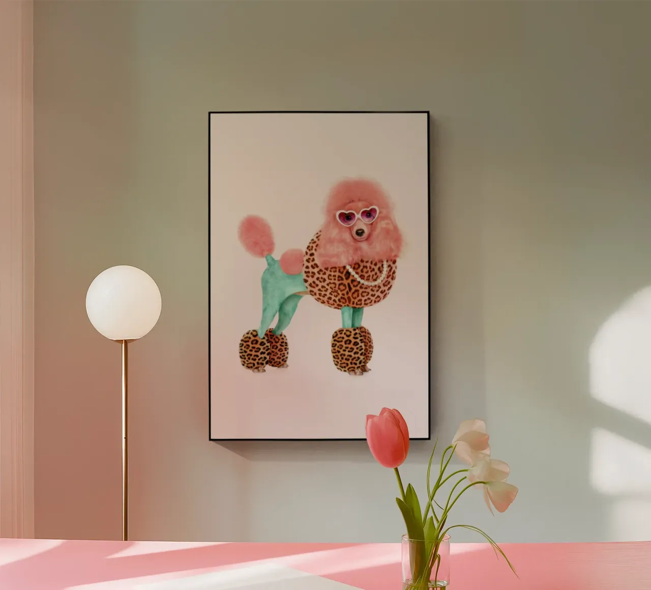 Funky Poodle plexiglass da Paul Fuentes Design