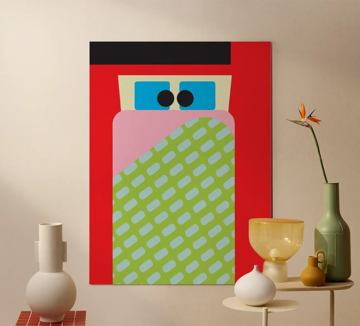 Bed Matras poster van LOOK DIFFERENT