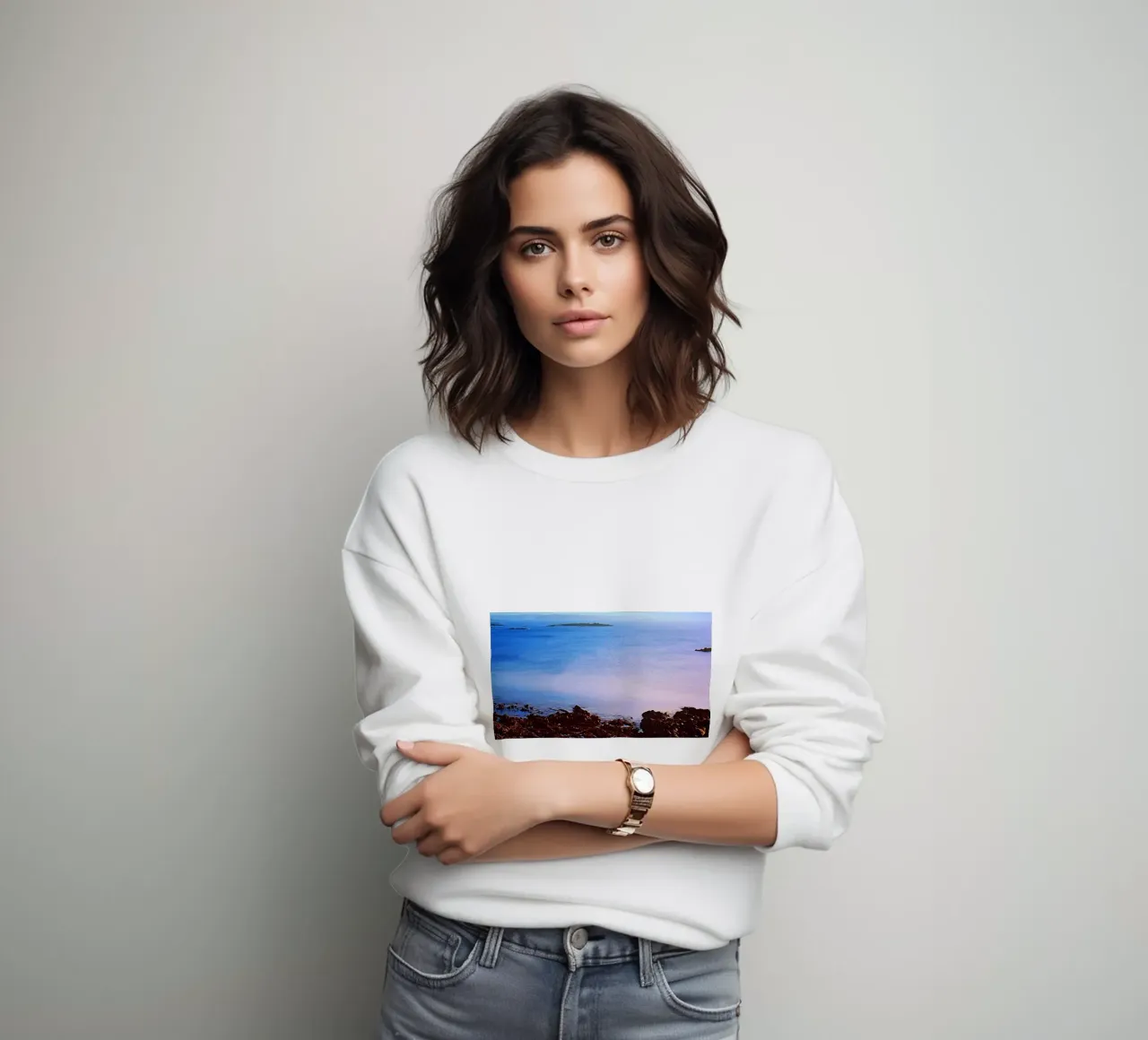 FAA300 VISTA OCEANO NEBBIOSO. felpa da Thierry vobmann photography