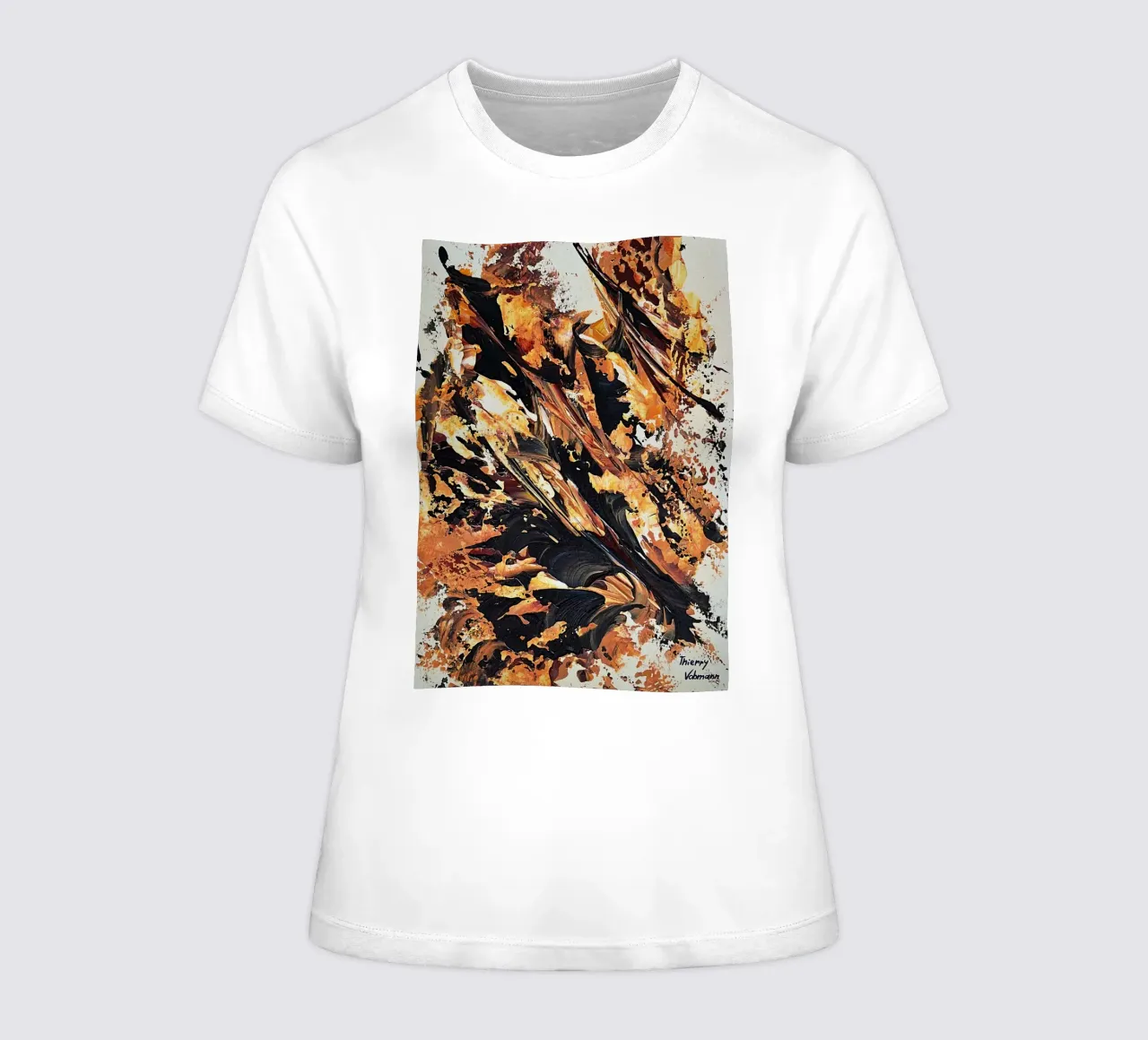 MESSAGE FROM THE HEART 20 t-shirt da donna da Thierry Vobmann Abstract painting