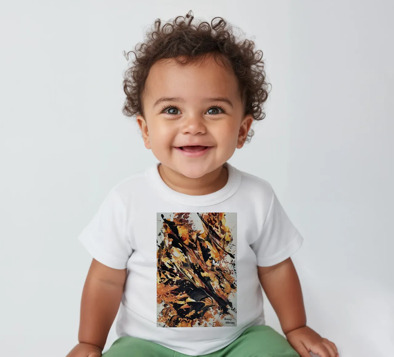 MESSAGE FROM THE HEART 20 maglietta neonato da Thierry Vobmann Abstract painting