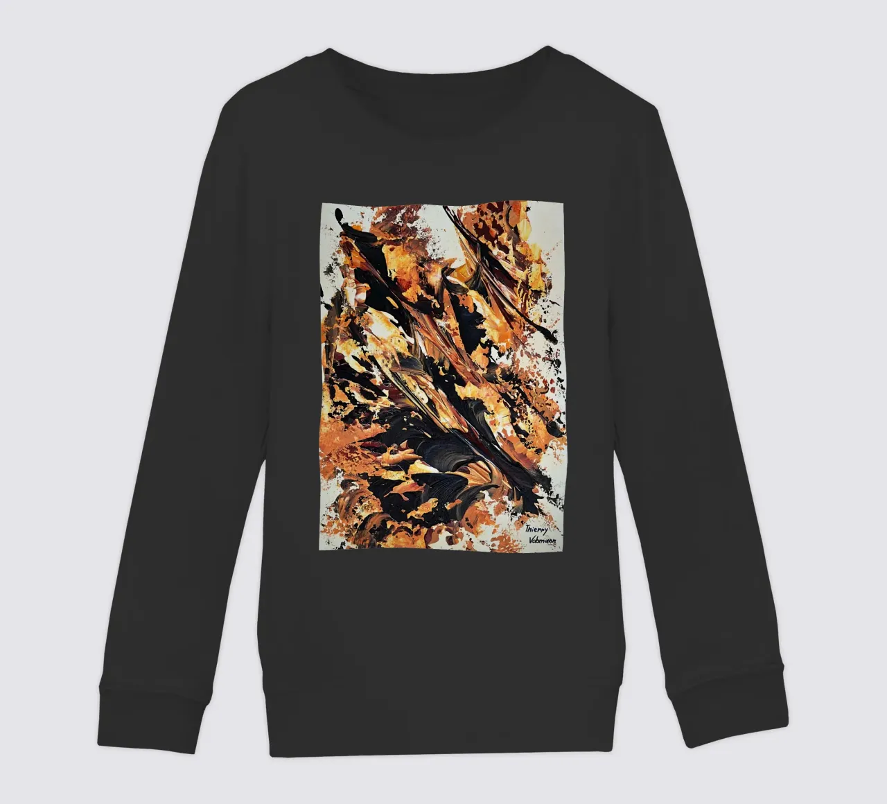 MESSAGE FROM THE HEART 20 felpa bambino da Thierry Vobmann Abstract painting