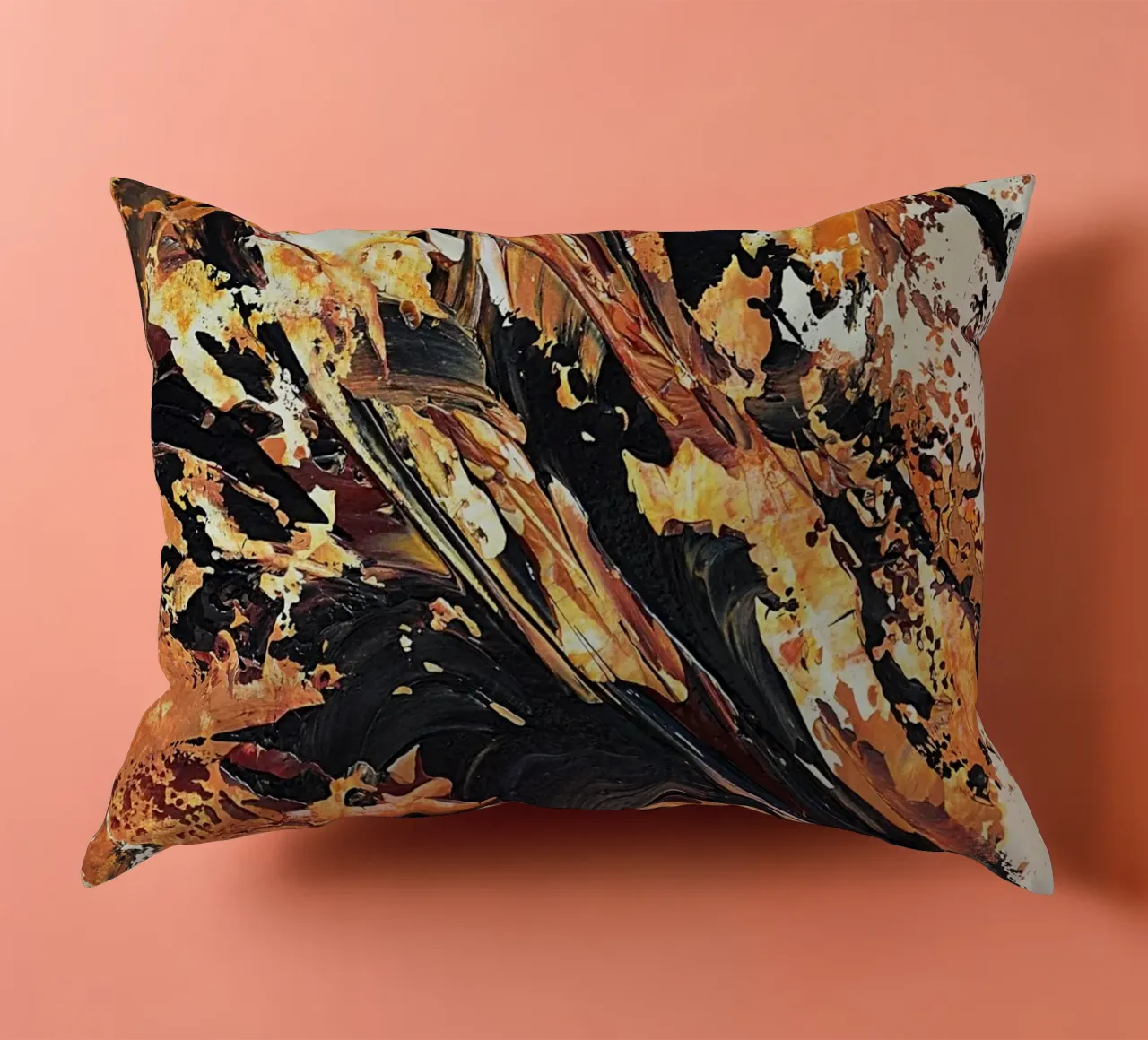 MESSAGE FROM THE HEART 20 Kissen von Thierry Vobmann Abstract painting