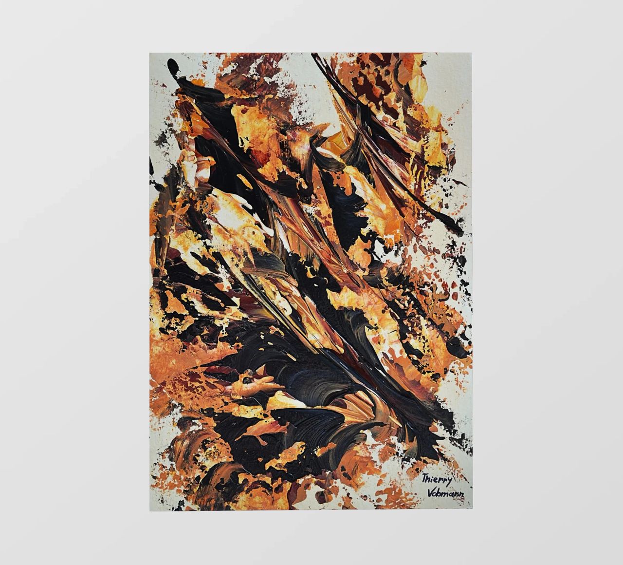 MESSAGE FROM THE HEART 20 pellicola backlit da Thierry Vobmann Abstract painting
