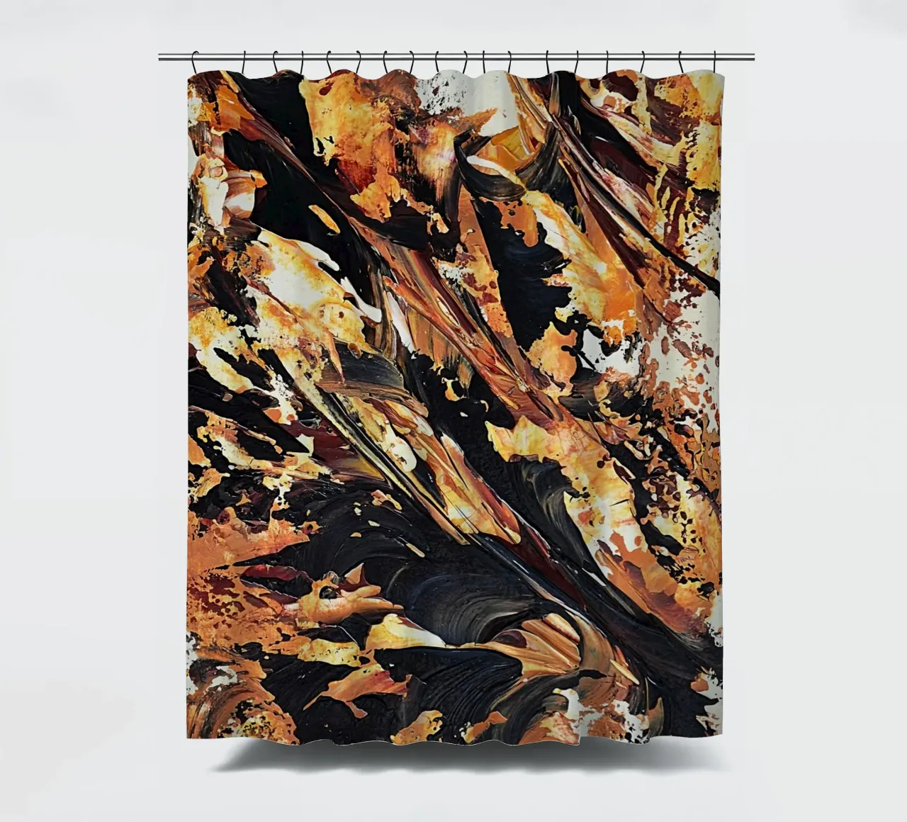 MESSAGE FROM THE HEART 20 Duschvorhang von Thierry Vobmann Abstract painting