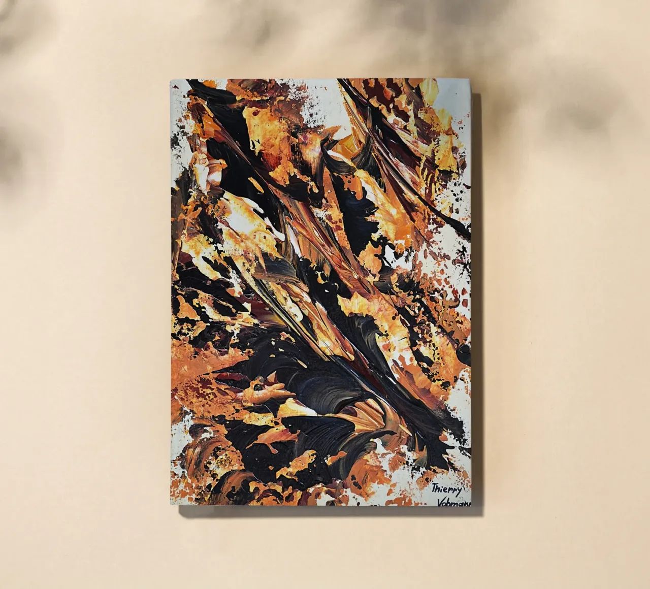 MESSAGE FROM THE HEART 20 notebook by Thierry Vobmann Abstract painting