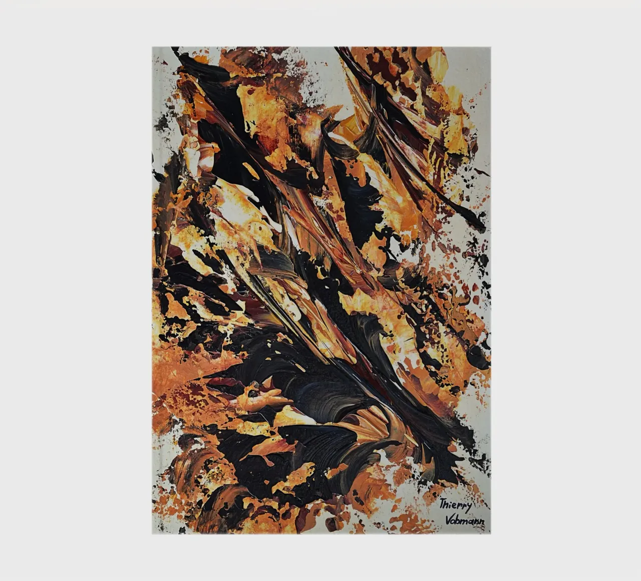 MESSAGE FROM THE HEART 20 notebook by Thierry Vobmann Abstract painting