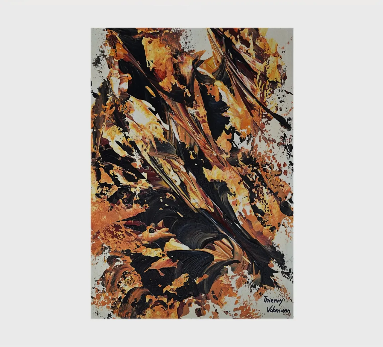 MESSAGE FROM THE HEART 20 notebook by Thierry Vobmann Abstract painting