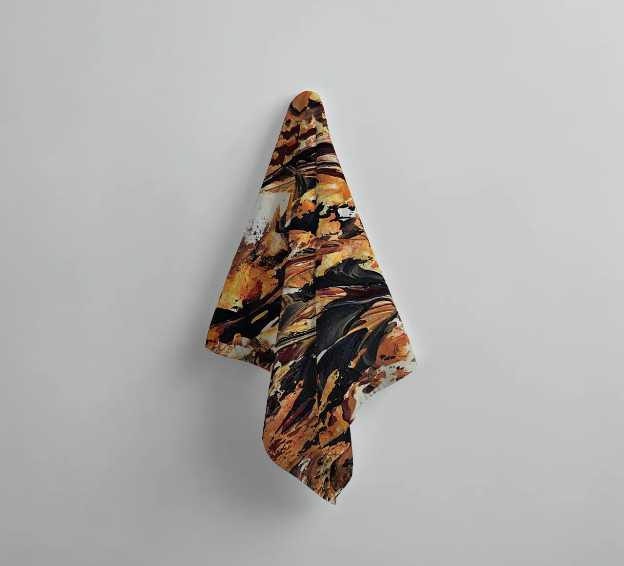 MESSAGE FROM THE HEART 20 towel by Thierry Vobmann Abstract painting