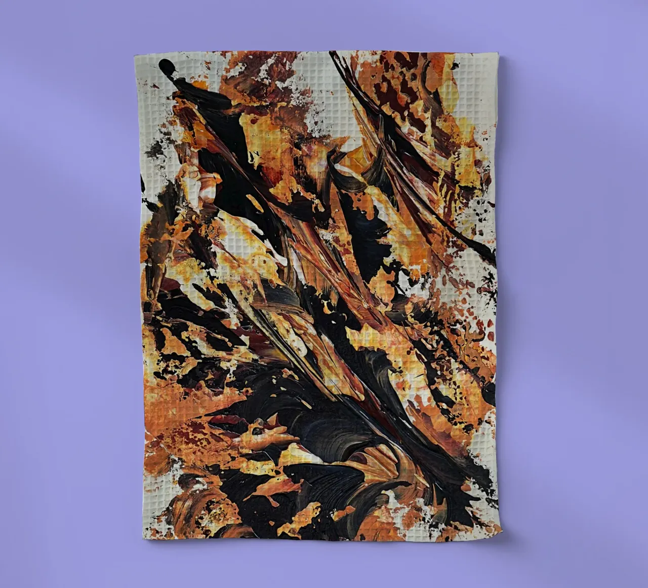 MESSAGE FROM THE HEART 20 torchon de Thierry Vobmann Abstract painting