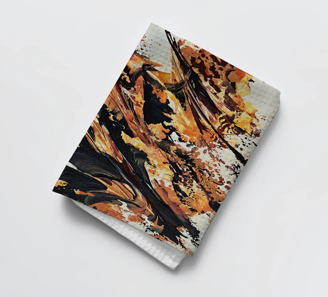 MESSAGE FROM THE HEART 20 torchon de Thierry Vobmann Abstract painting