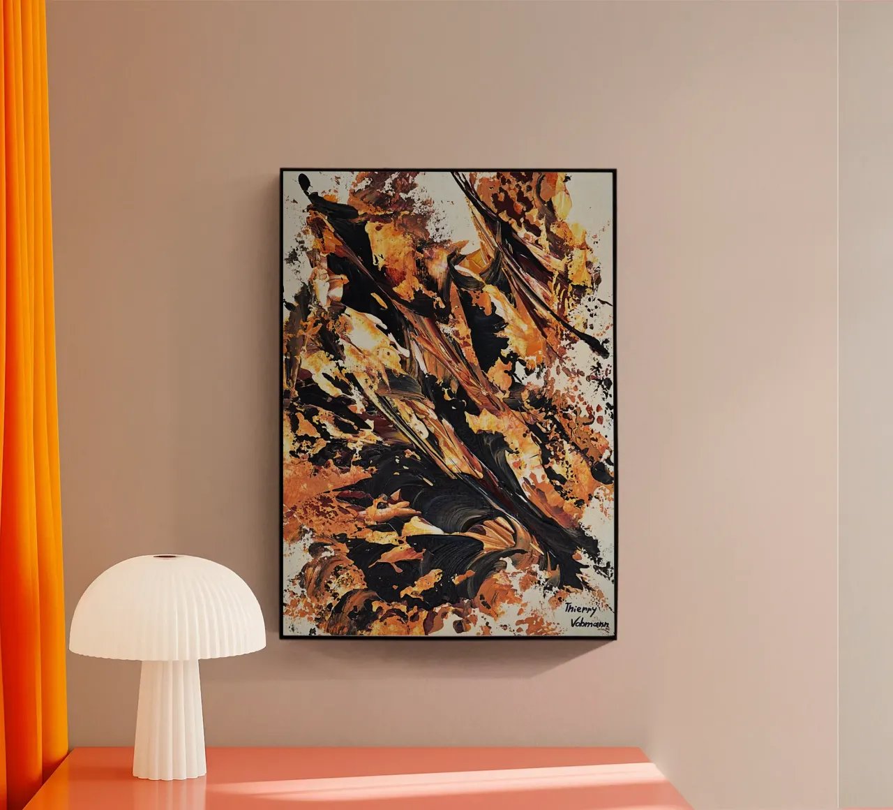 MESSAGE FROM THE HEART 20 plexiglass da Thierry Vobmann Abstract painting