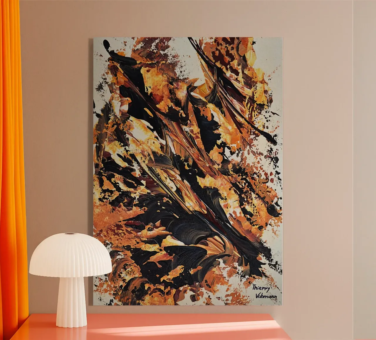 MESSAGE FROM THE HEART 20 plexiglass da Thierry Vobmann Abstract painting