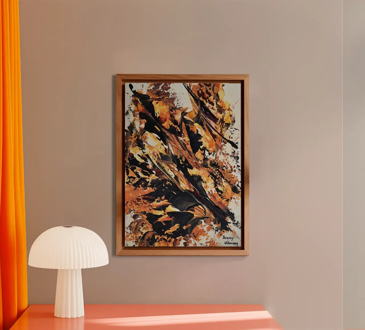 MESSAGE FROM THE HEART 20 alluminio dibond da Thierry Vobmann Abstract painting