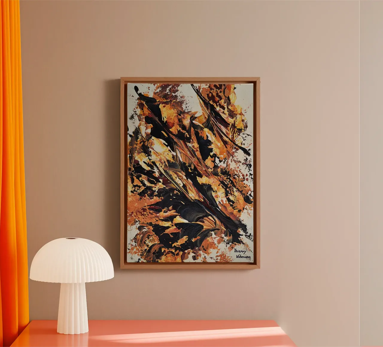 MESSAGE FROM THE HEART 20 tela da Thierry Vobmann Abstract painting