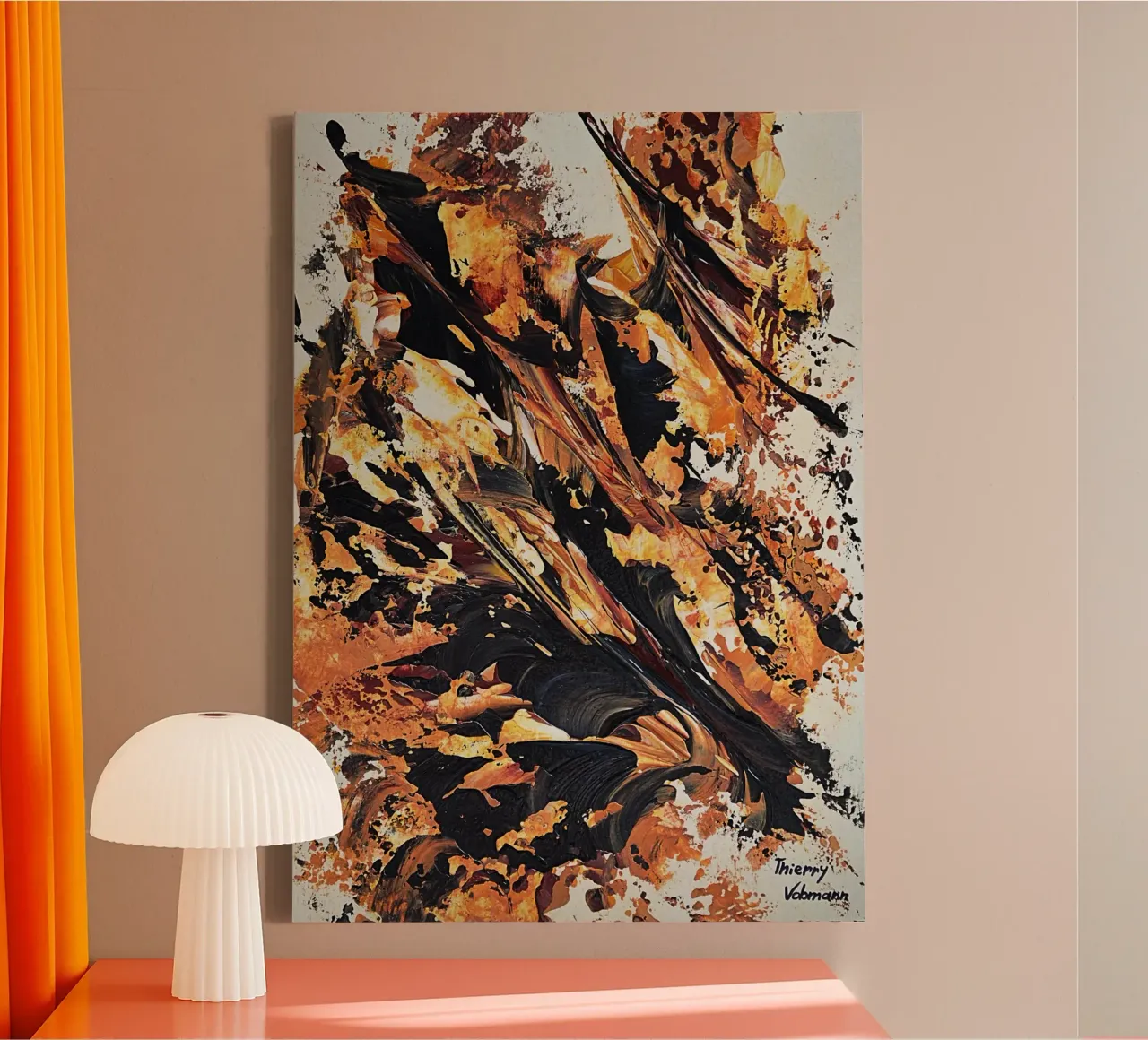 MESSAGE FROM THE HEART 20 tela da Thierry Vobmann Abstract painting