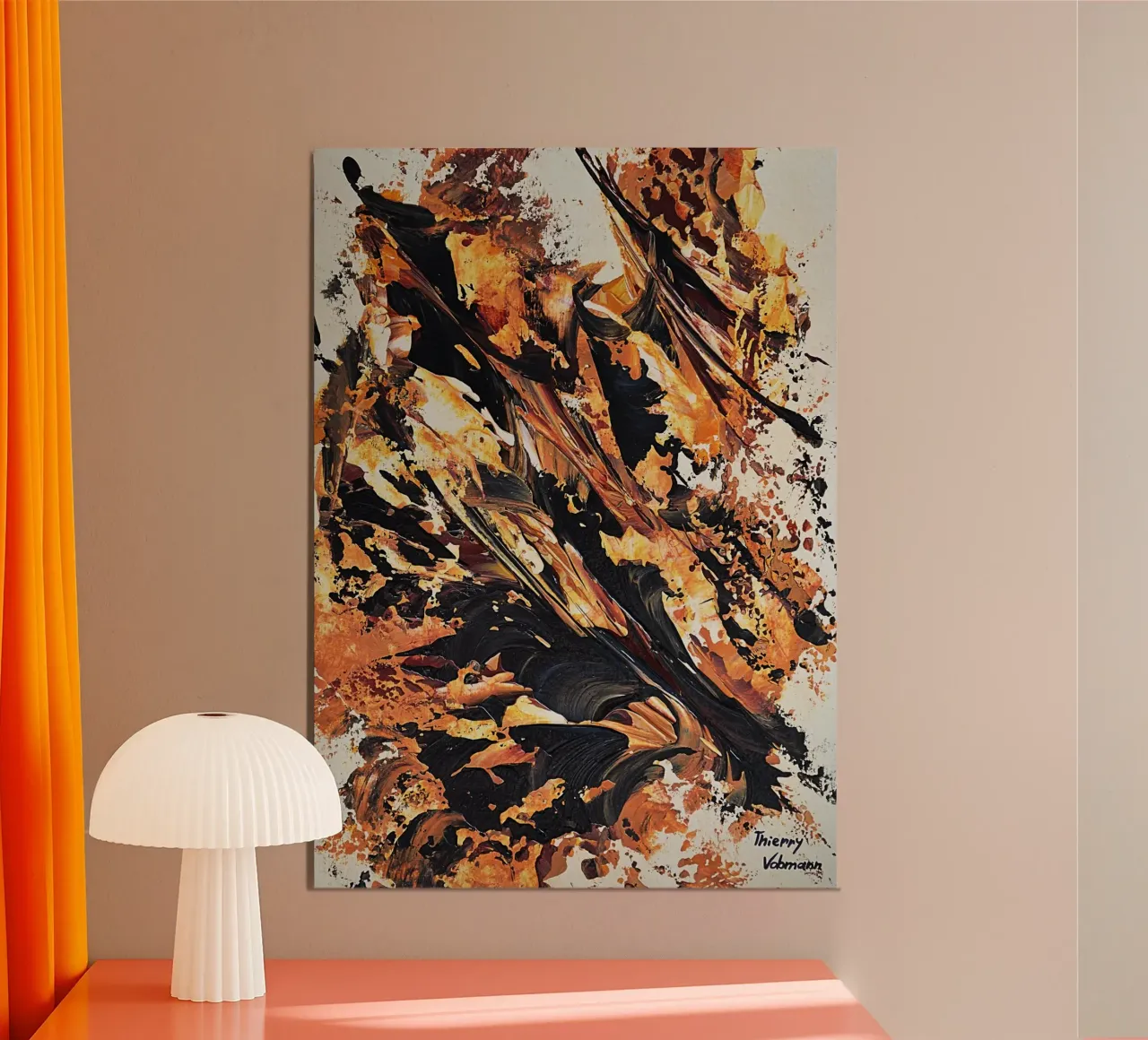 MESSAGE FROM THE HEART 20 carta hahnemühle da Thierry Vobmann Abstract painting