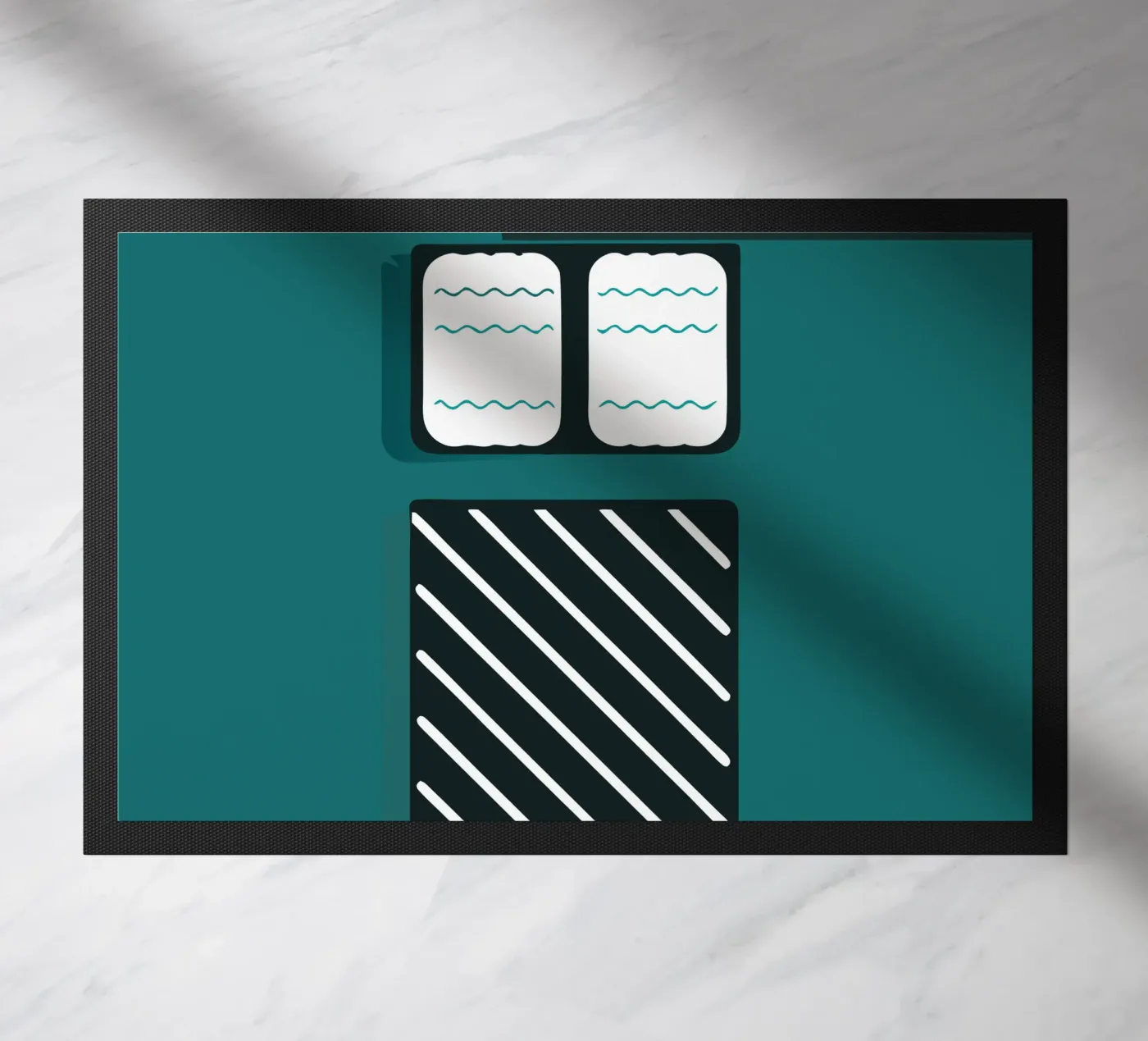 Bed Fußmatte von LOOK DIFFERENT