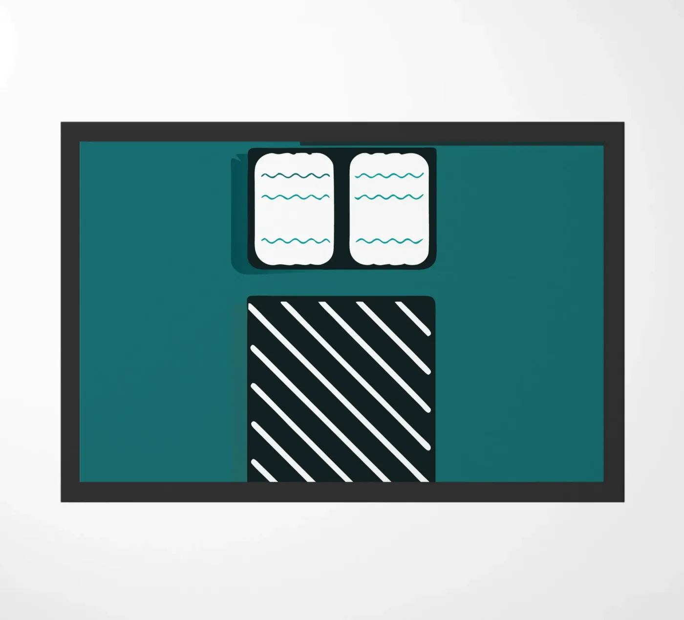 Bed Fußmatte von LOOK DIFFERENT