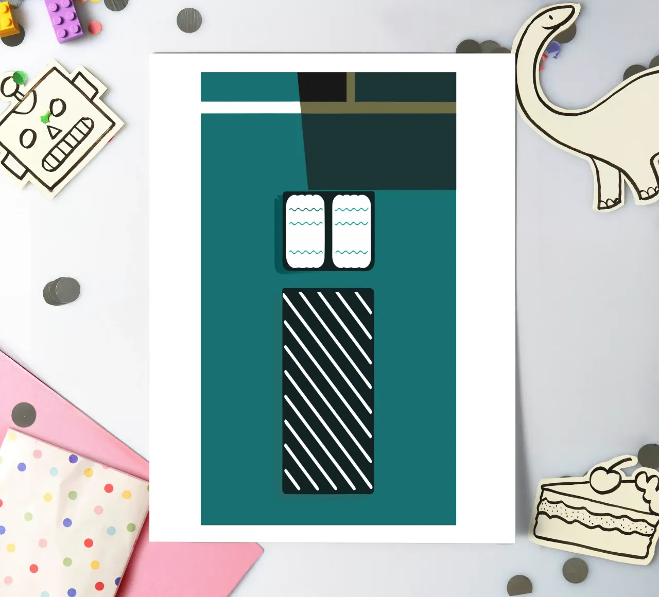 Bed sticker sheet by LOOK DIFFERENT