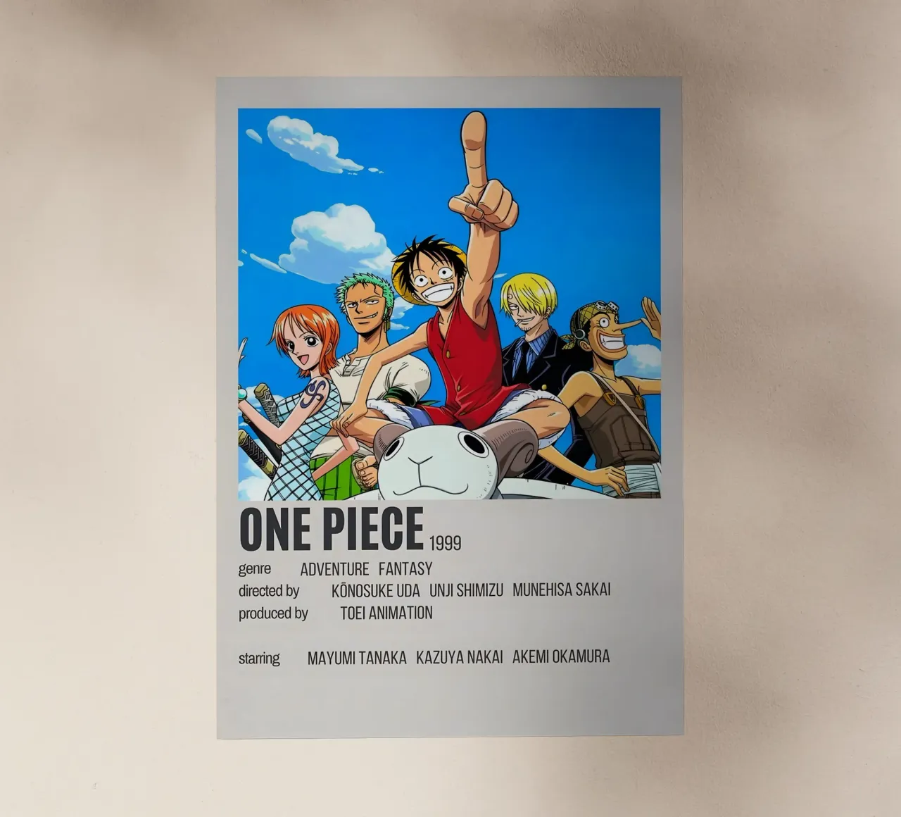 ONE PIECE 1999 pellicola backlit da Totoya