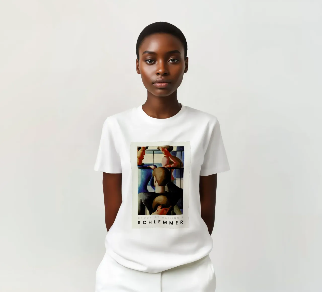 Schlemmer - Group at Railing I t-shirt da ARTOTHEK