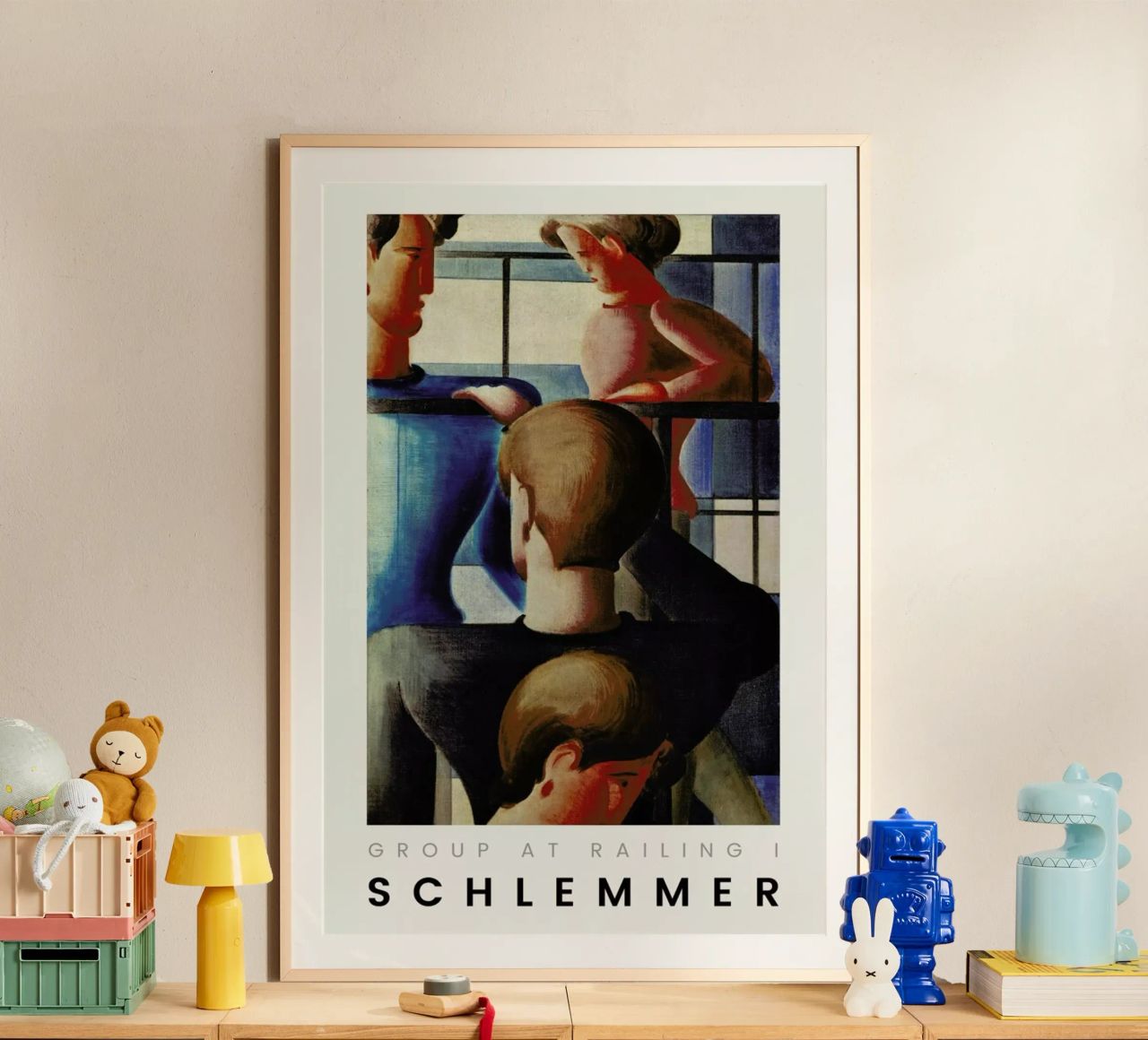 Schlemmer - Group at Railing I Poster von ARTOTHEK