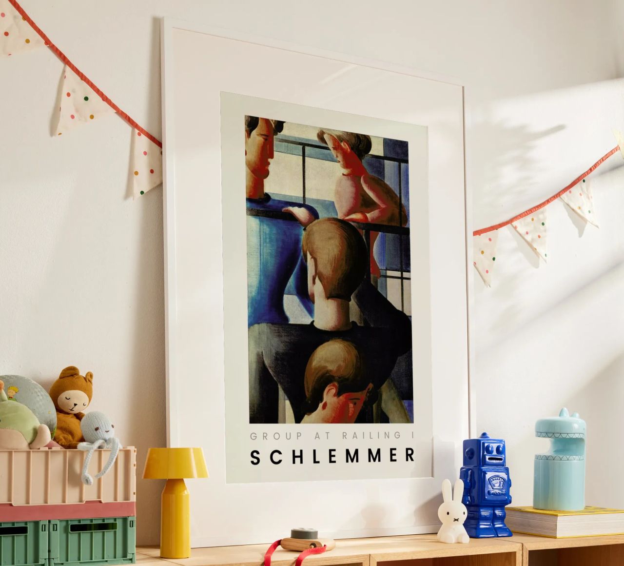 Schlemmer - Group at Railing I Poster von ARTOTHEK