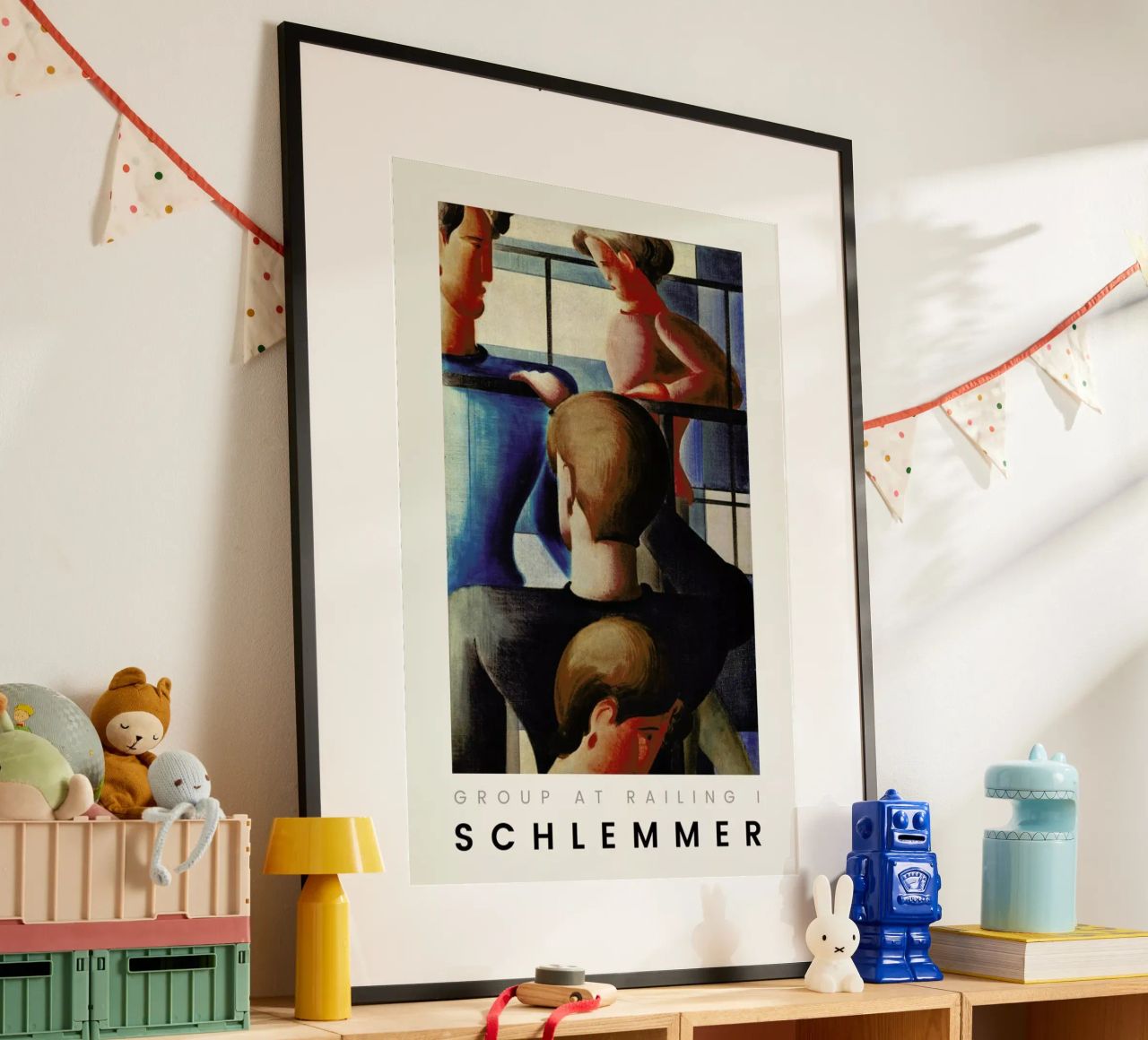 Schlemmer - Group at Railing I Poster von ARTOTHEK